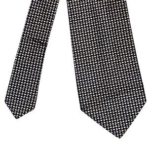 Hilditch & Key All Silk Tie ~ Mustard & Black ~ Necktie Made in England